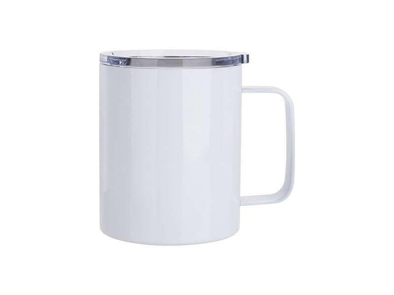 10 oz Stainless Steel Coffee Cup 4-Pack – White Sublimation-Ready Mugs - Craft Express -