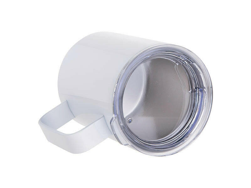 10 oz Stainless Steel Coffee Cup 4-Pack – White Sublimation-Ready Mugs - Craft Express -  - 10oz Stainless Steel Sublimation Travel Coffee Mugs - 4 Pack.