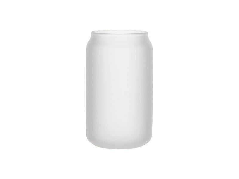 13oz Sublimation Frosted Glass Cans With Bamboo Lid and Glass Straws - 6 Pack - Craft Express -  - 13oz Sublimation Frosted Glass Cans With Bamboo Lid and Glass Straws - 6 Pack - Craft Express -