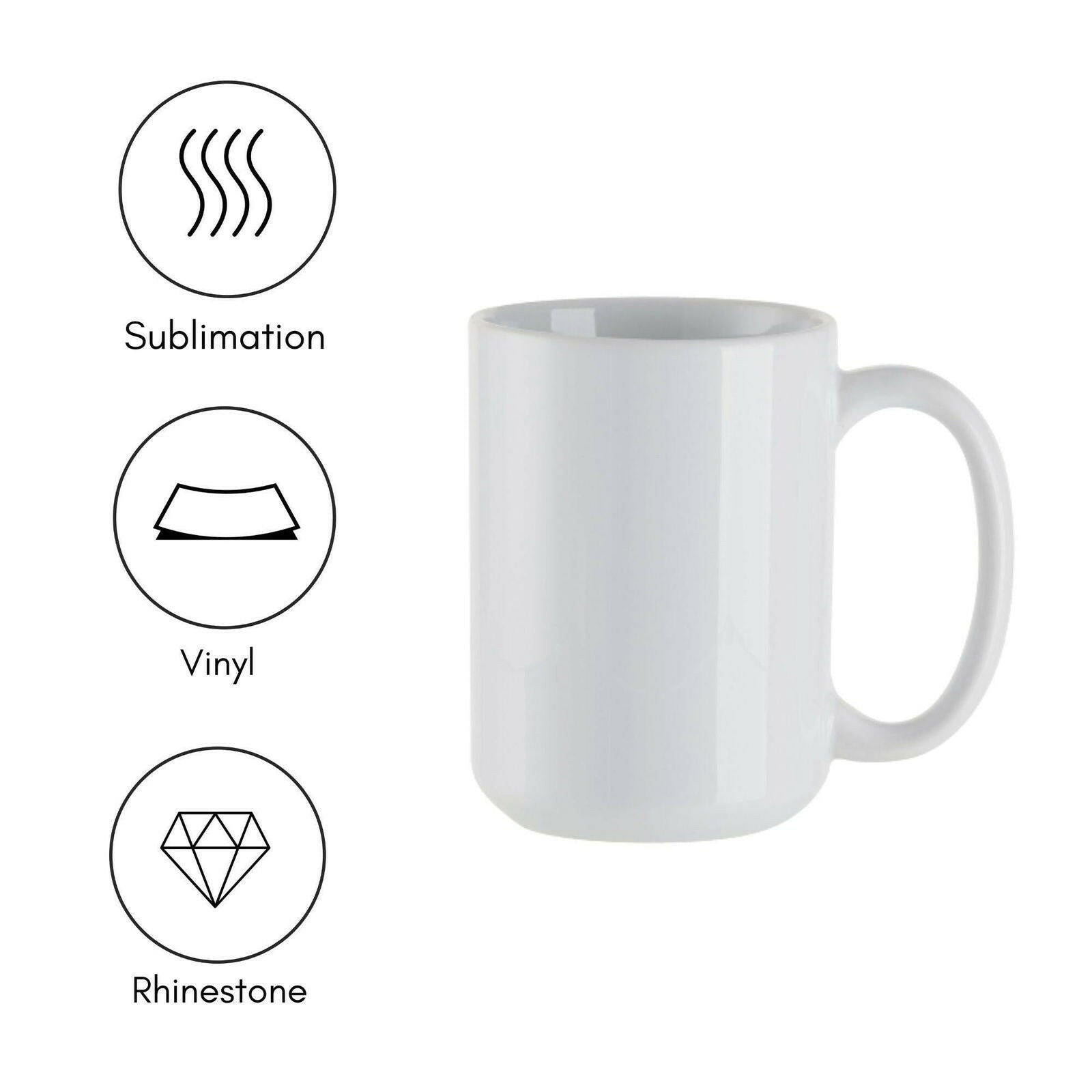 15oz Ceramic Sublimation Mugs - 6 Pack - Craft Express -  - 15oz Ceramic Sublimation Mugs - 6 Pack - Craft Express -