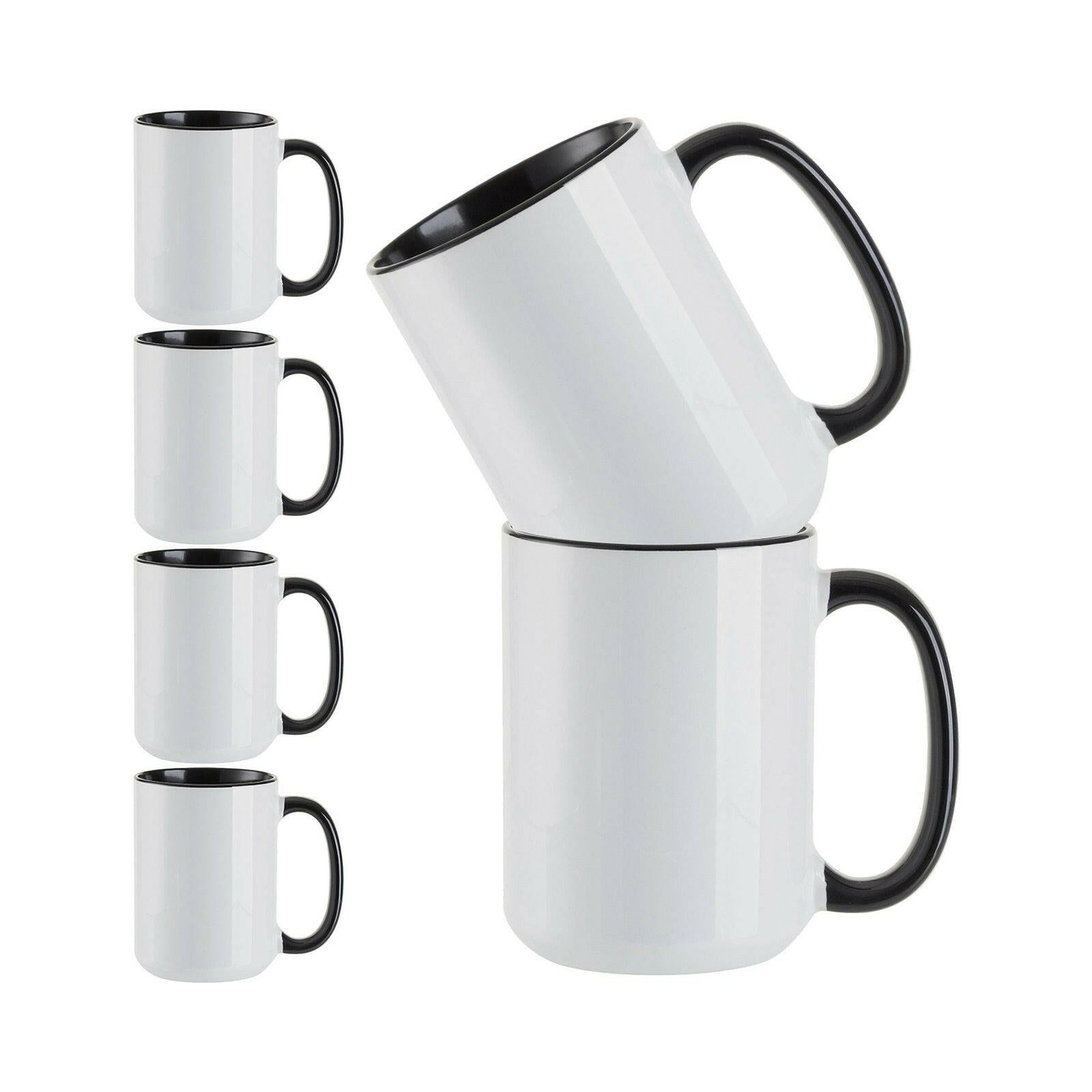 15oz Ceramic Sublimation Mugs - 6 Pack - Craft Express -  - 15oz Ceramic Sublimation Mugs - 6 Pack - Craft Express -