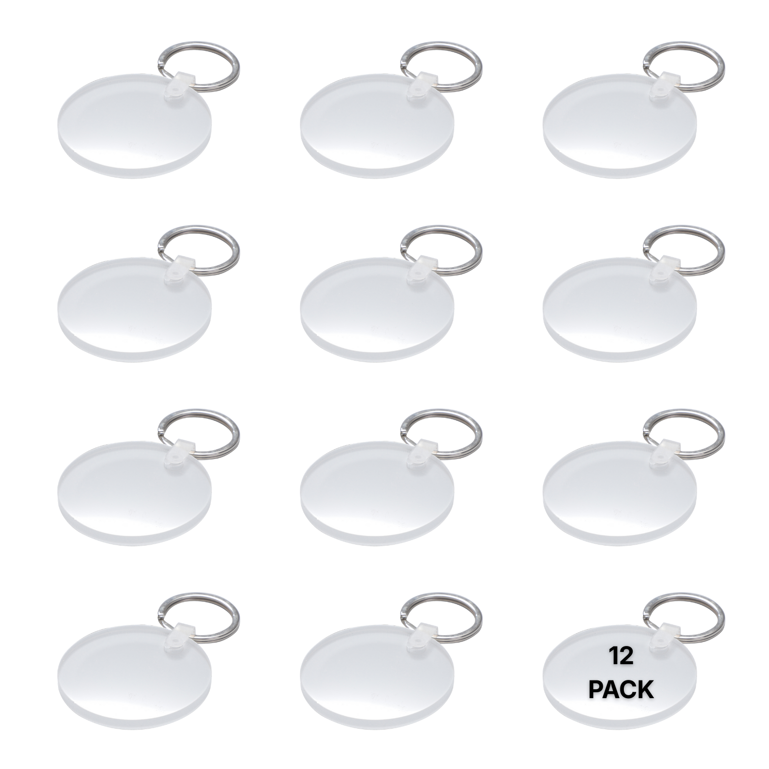 Craft Express Acrylic Round Keyrings, Sublimation & UV DTF Blanks