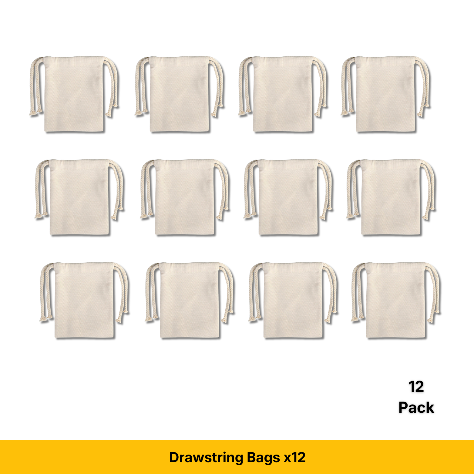 Craft Express Sublimation Drawstring Gift Bags – 5"x7" White Reusable Blanks