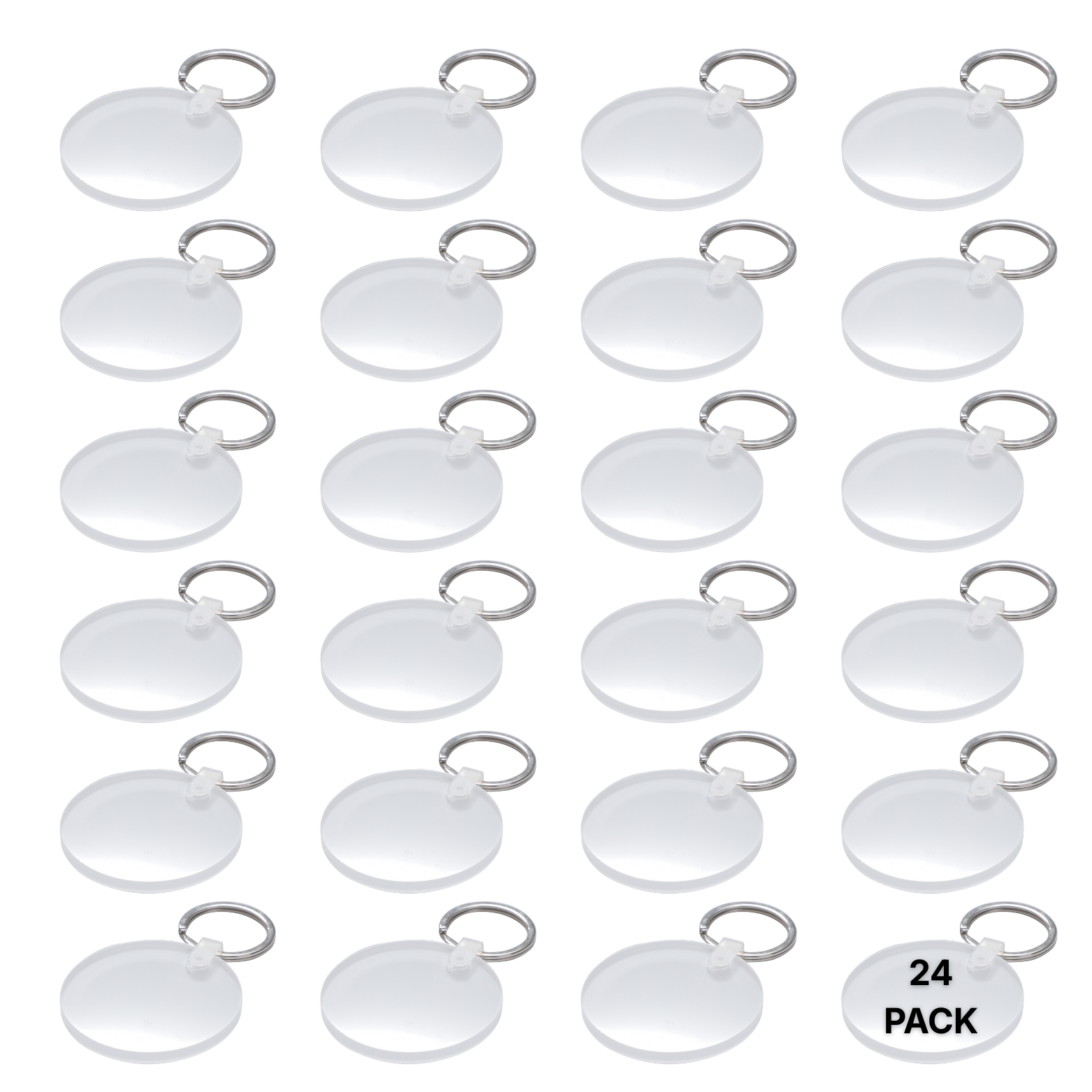 Craft Express Acrylic Round Keyrings, Sublimation & UV DTF Blanks