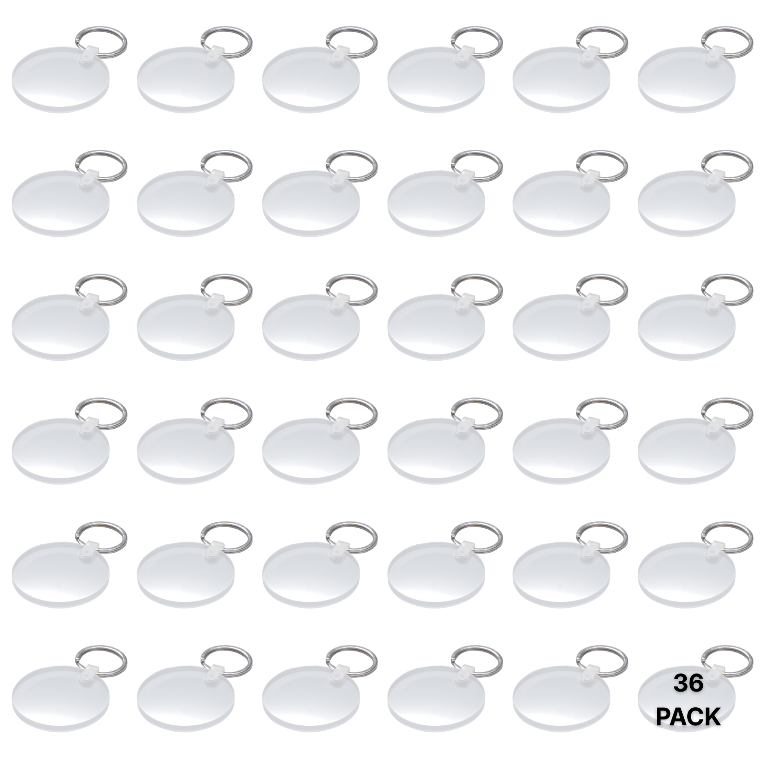 Craft Express Acrylic Round Keyrings, Sublimation & UV DTF Blanks