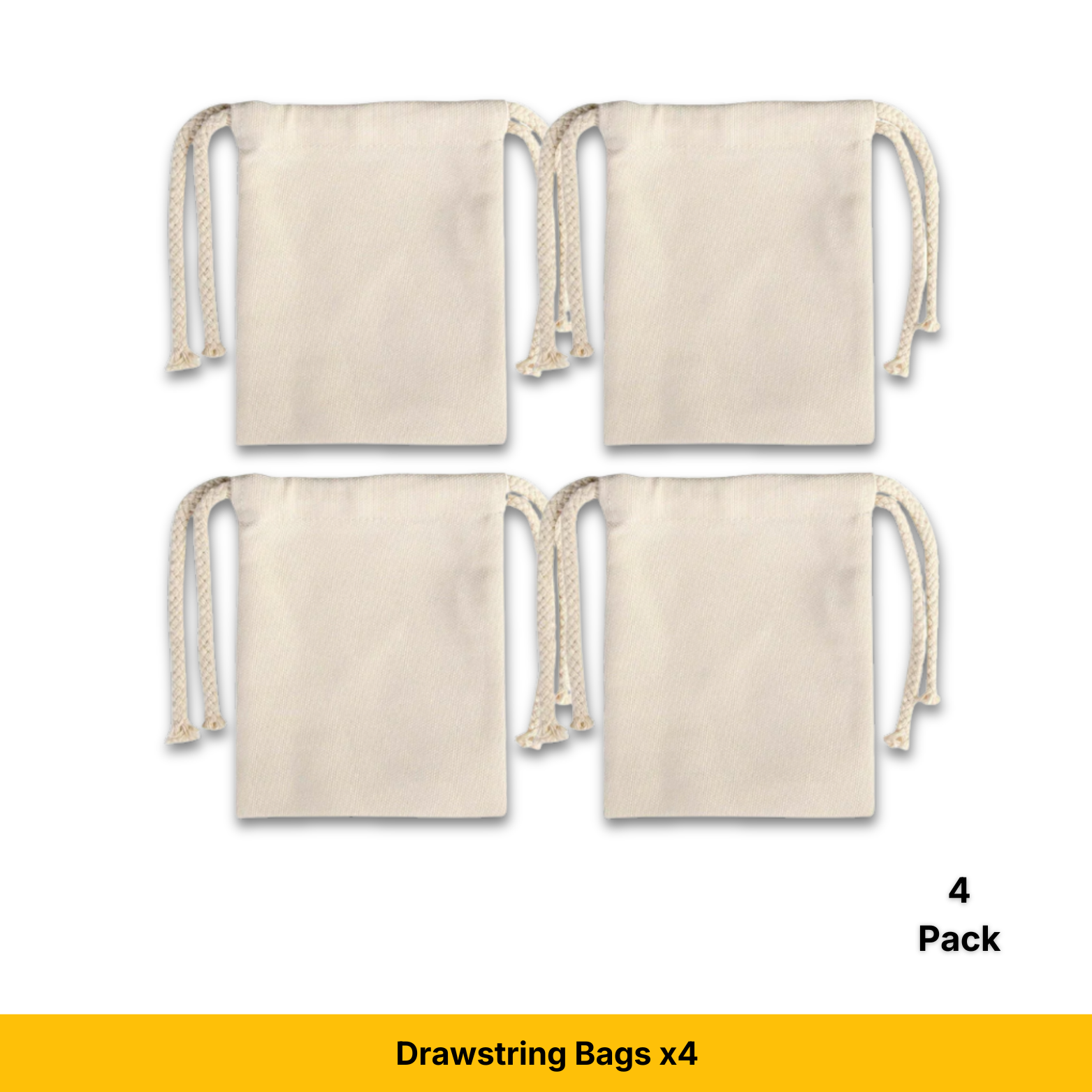 Craft Express Sublimation Drawstring Gift Bags – 5"x7" White Reusable Blanks