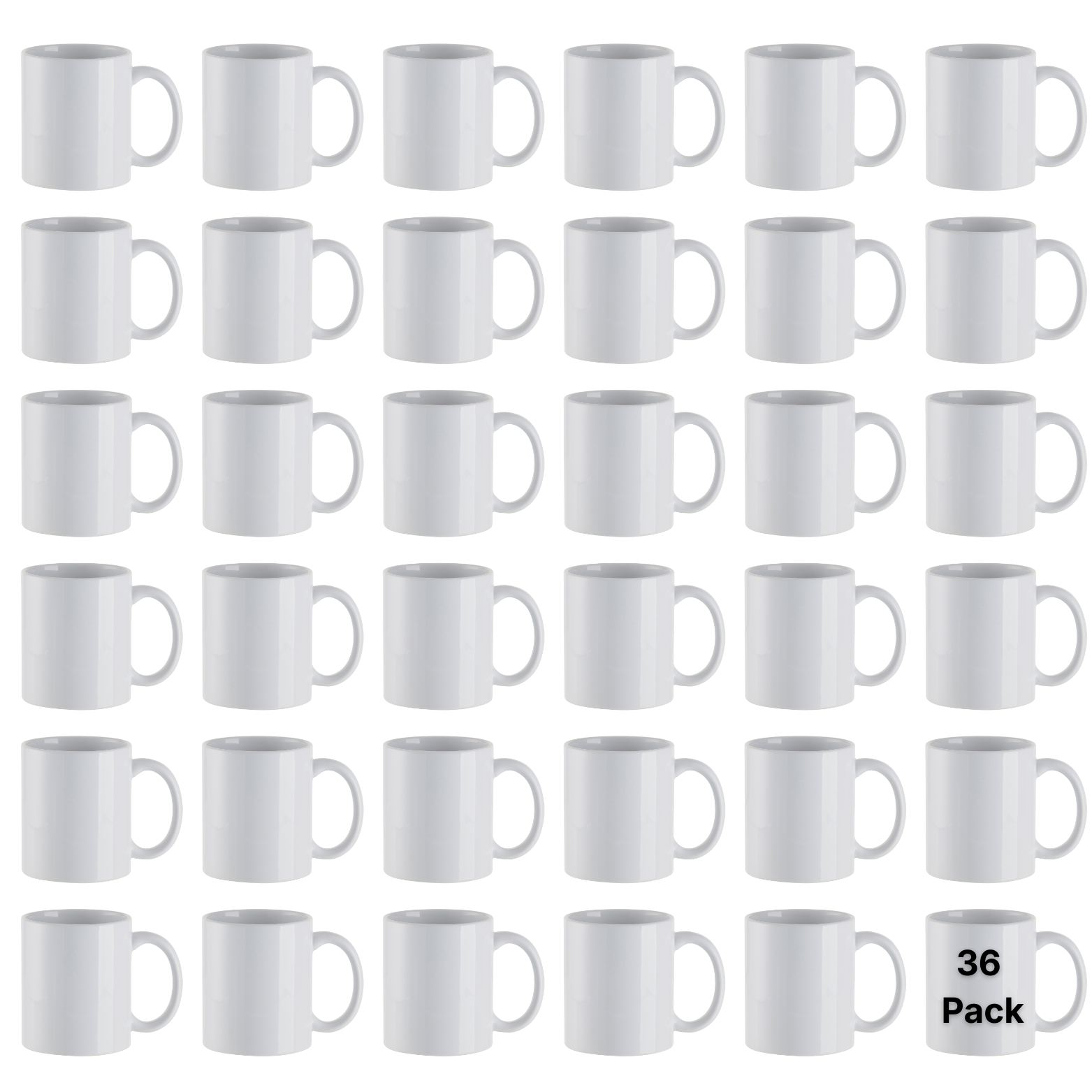 Craft Express 11oz Ceramic Sublimation Mugs: White Glossy Blanks