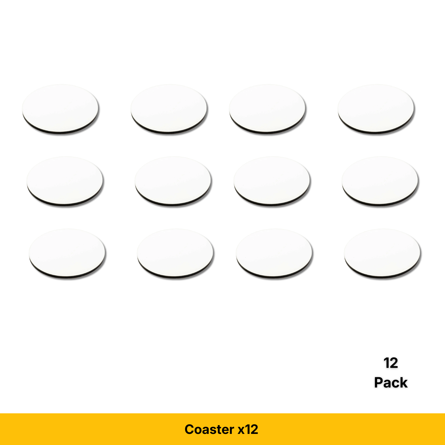 Craft Express White Round Coasters, Sublimation Hardboard Blanks