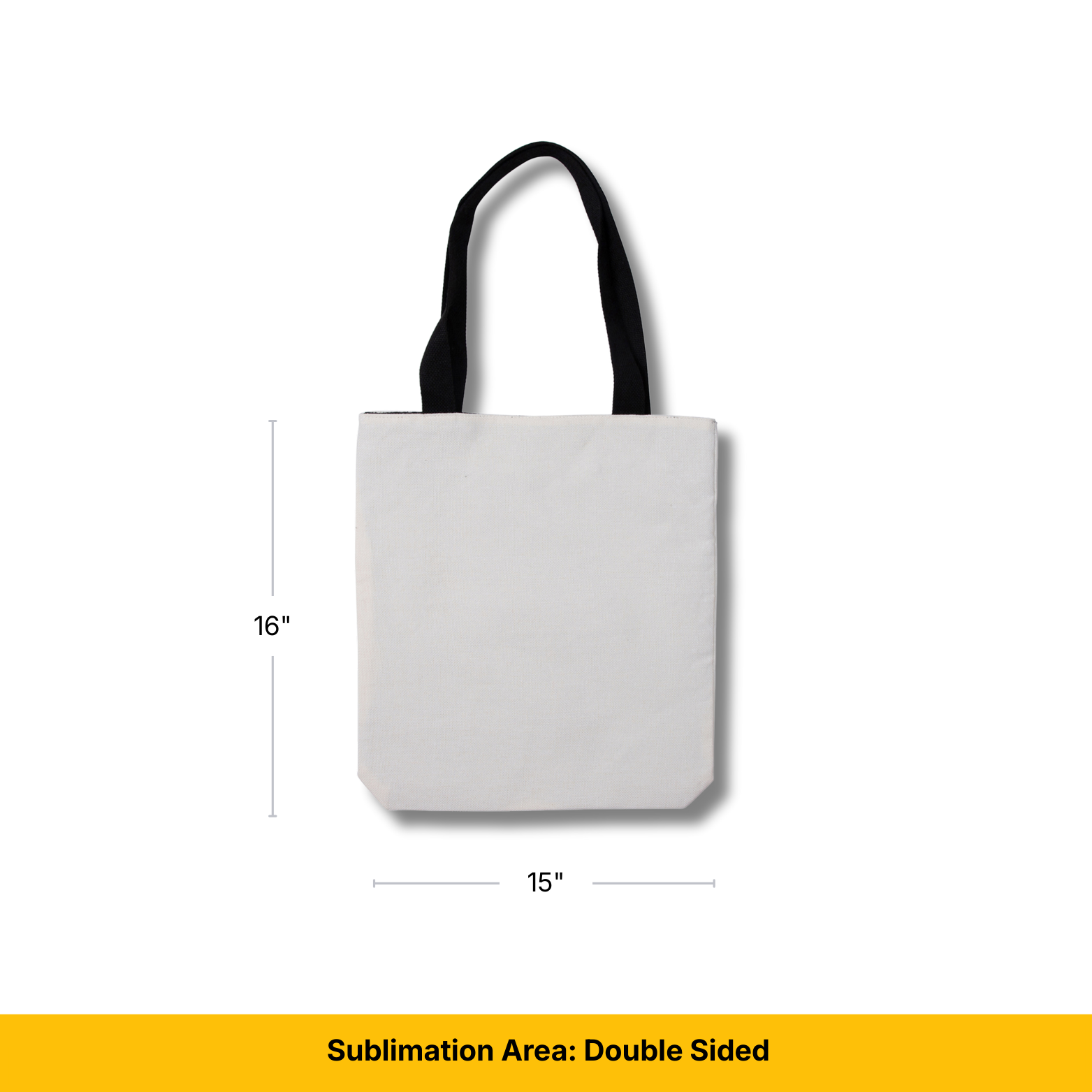 Craft Express Linen Sublimation Tote Bags – 15"x16"