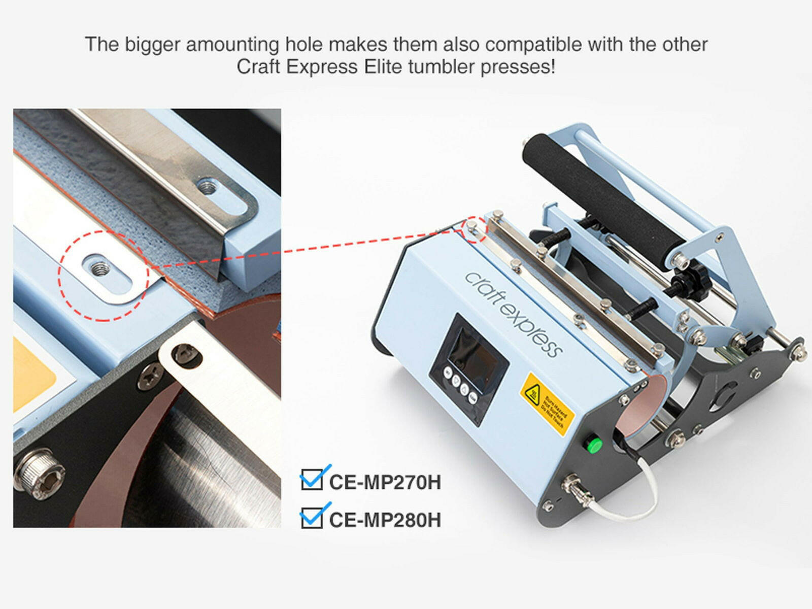 Craft Express 3-in-1 Two Station Mug Press Press.