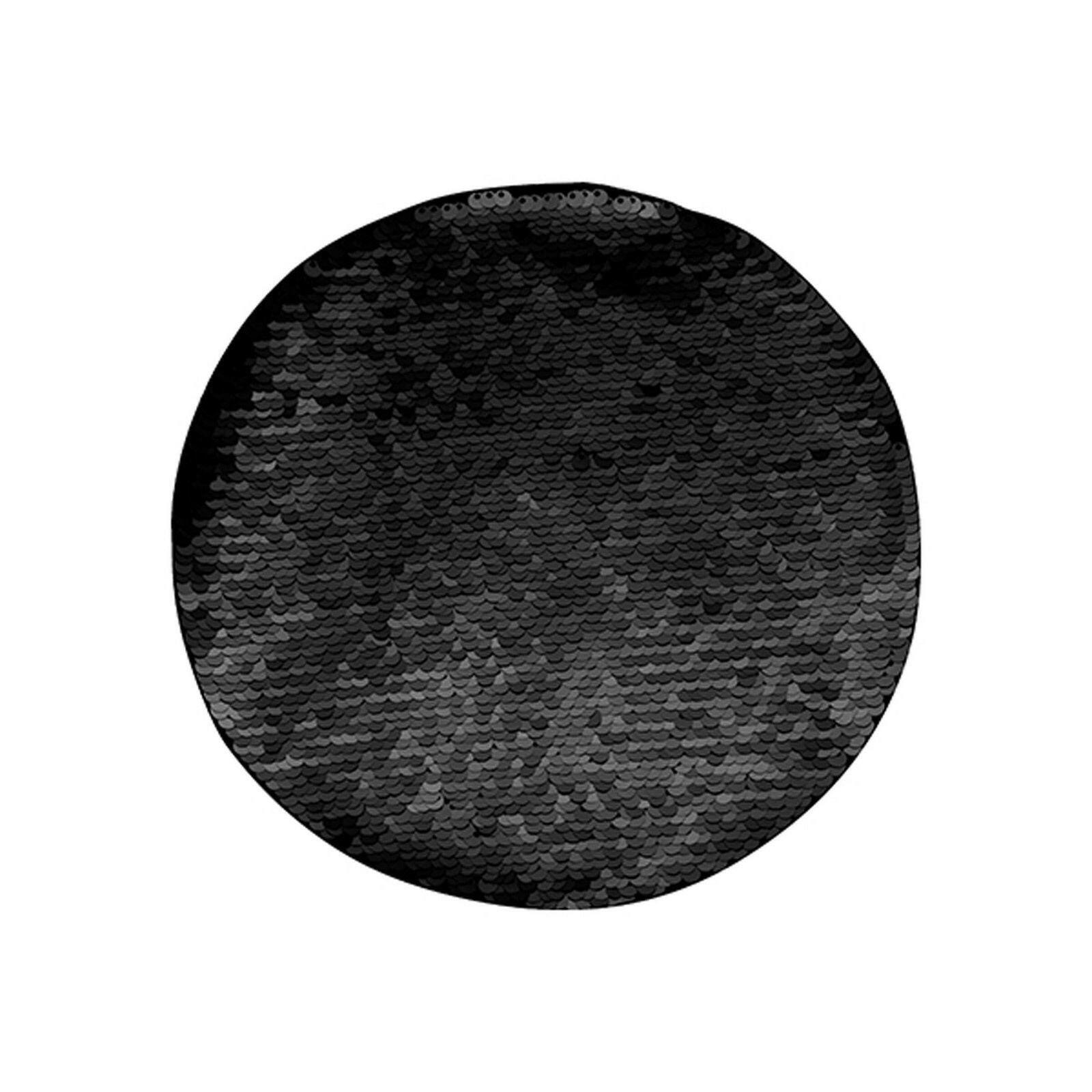 Craft Express 2 Pack 7" Round Sequin Sublimation Patches.