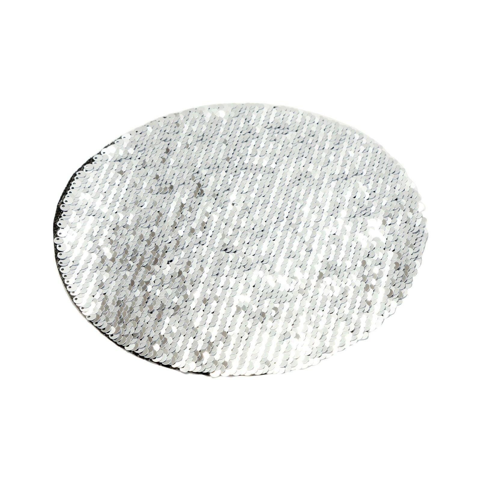 Craft Express 2 Pack 7" Round Sequin Sublimation Patches.