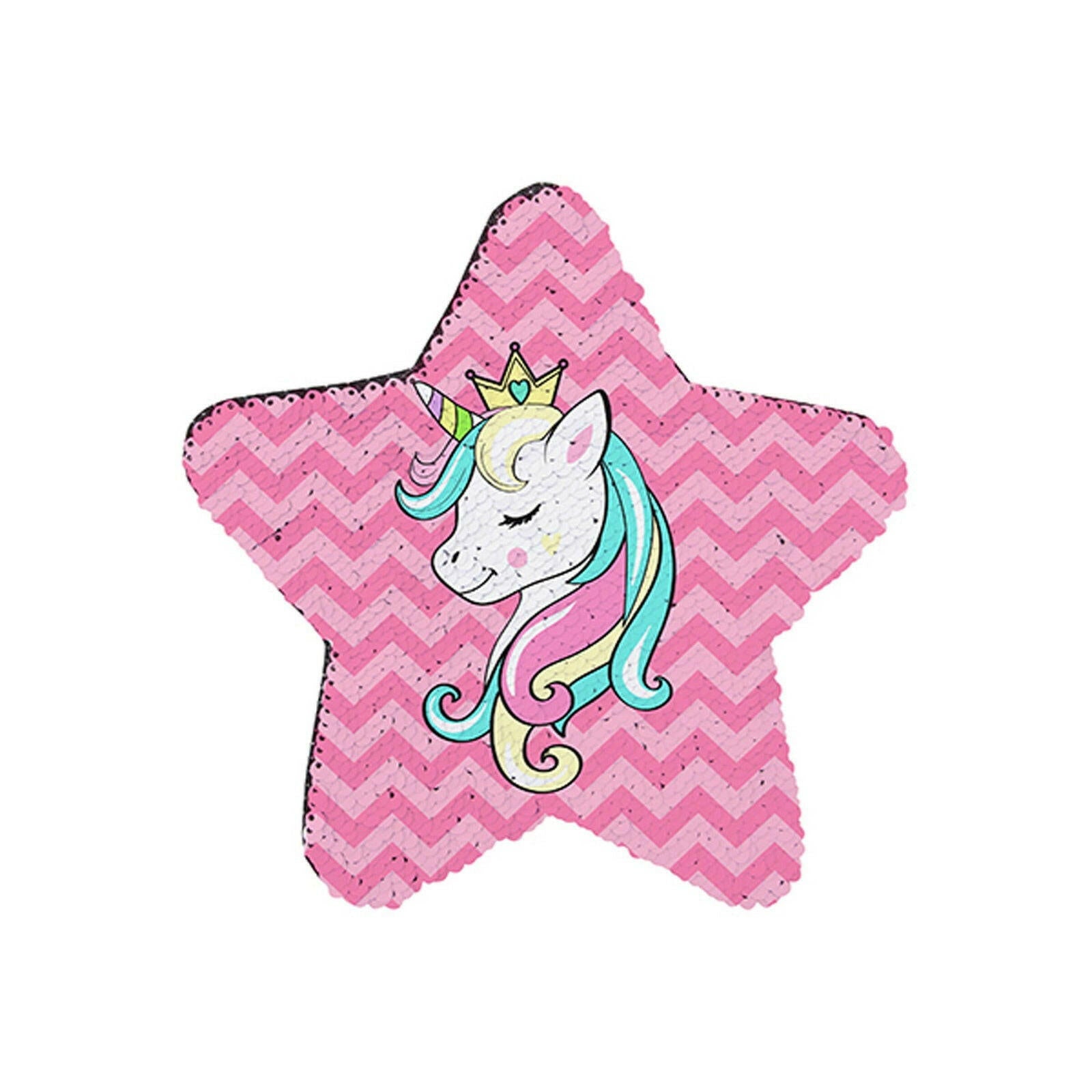 Craft Express 2 Pack 7" Star Sequin Sublimation Patches.