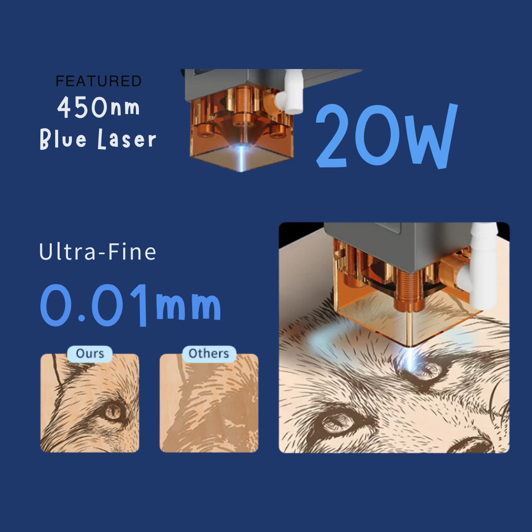 Craft Express ARC B1 Laser Engraving Machine – High Precision Smart Diode Laser Cutter.