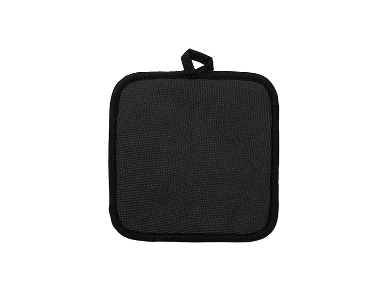Black Sublimation Pot Holder with Pocket - 2 Pack