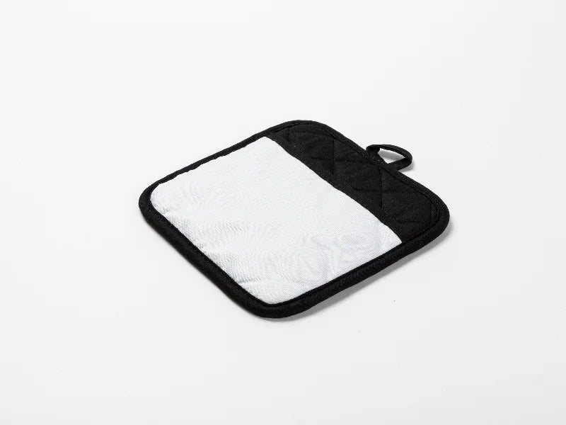 Black Sublimation Pot Holder with Pocket - 2 Pack