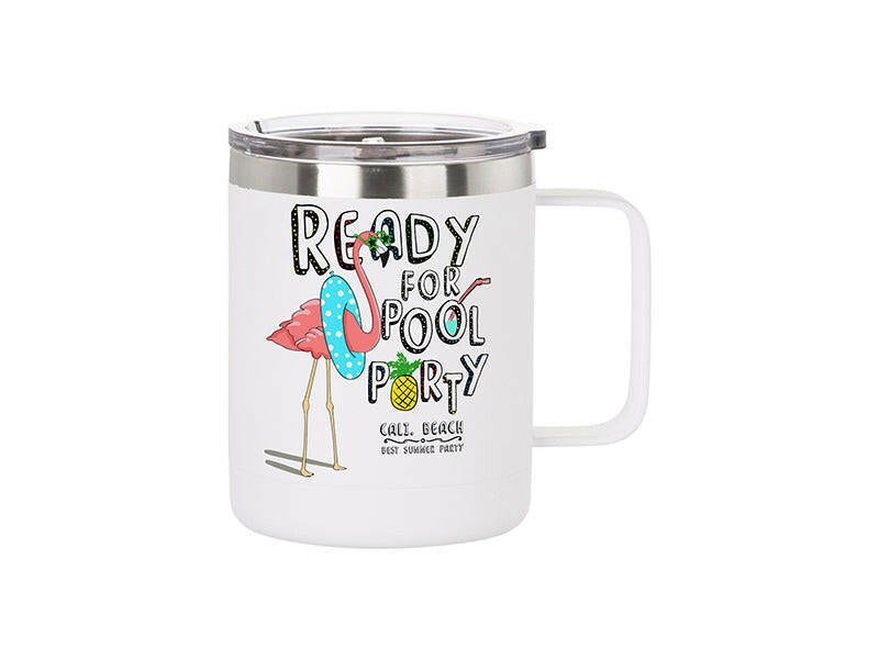 Craft Express 4 Pack 12oz Powder Coated Stainless Steel Mugs – Laser-Ready Blanks.