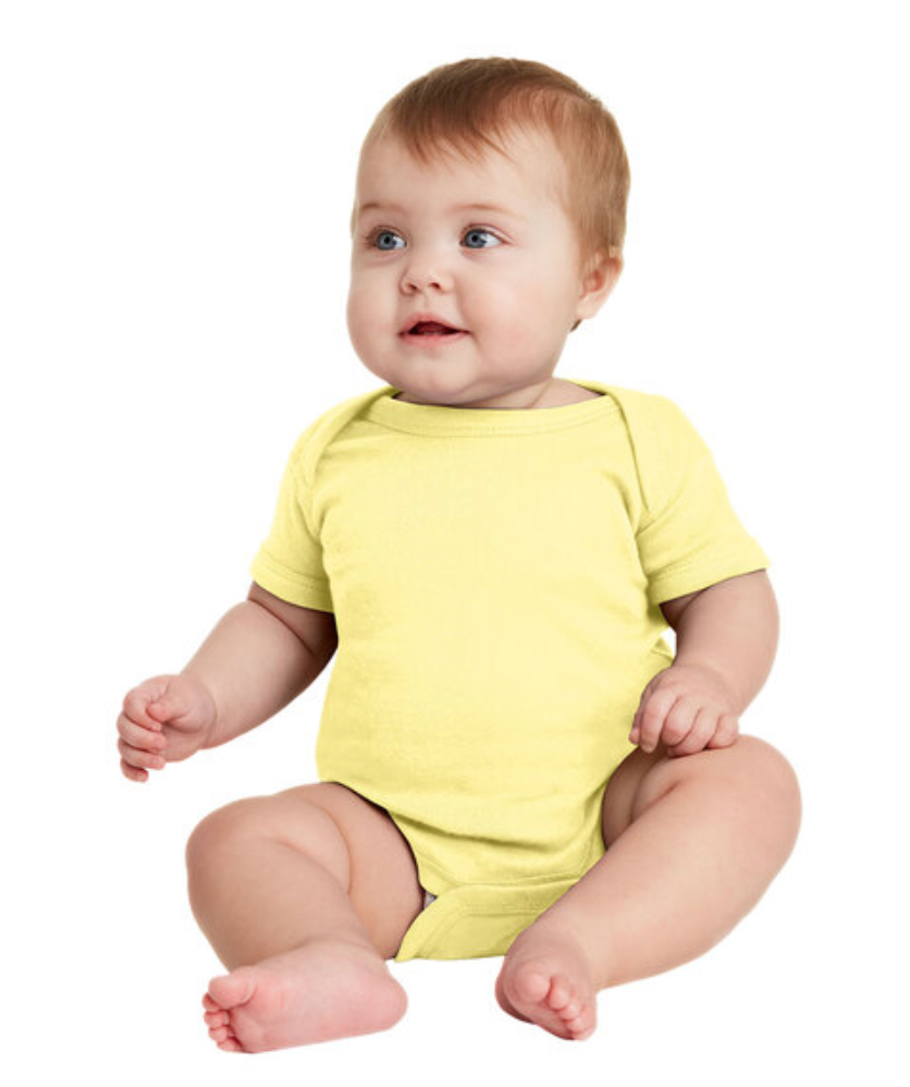 Rabbit Skins ™ Infant Short Sleeve Baby Rib Bodysuit. RS4400