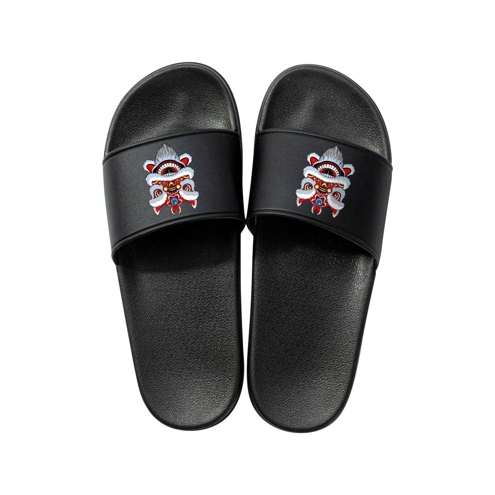 Craft Express Black DTF Sliders – Adult Size Customizable Slide Sandals.