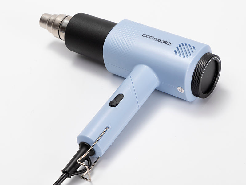 Craft Express Foldable Pacific Blue Heat Gun – Dual Temp Craft Tool
