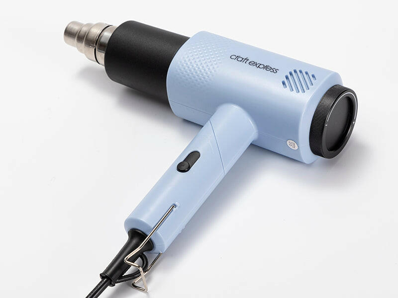 Craft Express Foldable Pacific Blue Heat Gun – Dual Temp Craft Tool.
