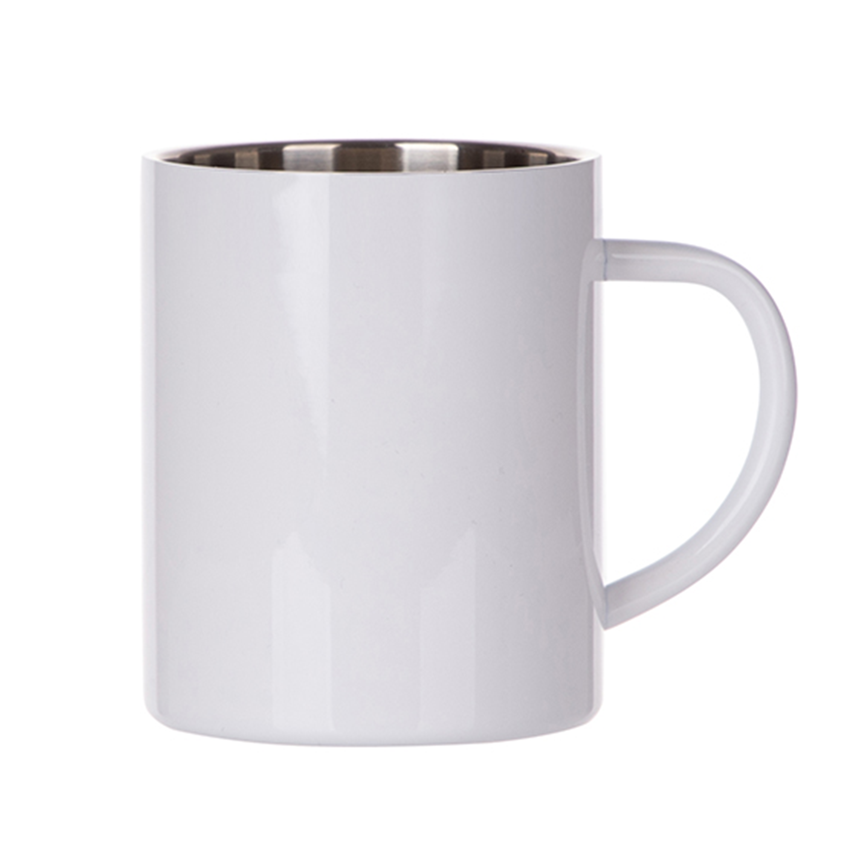 Craft Express 6 Pack 15oz Stainless Steel Sublimation Mugs – White Glossy Blanks