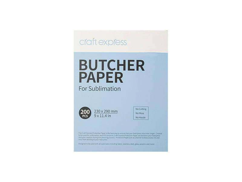 Craft Express Protective Butcher Paper – 200 Pack for Sublimation Heat Pressing.