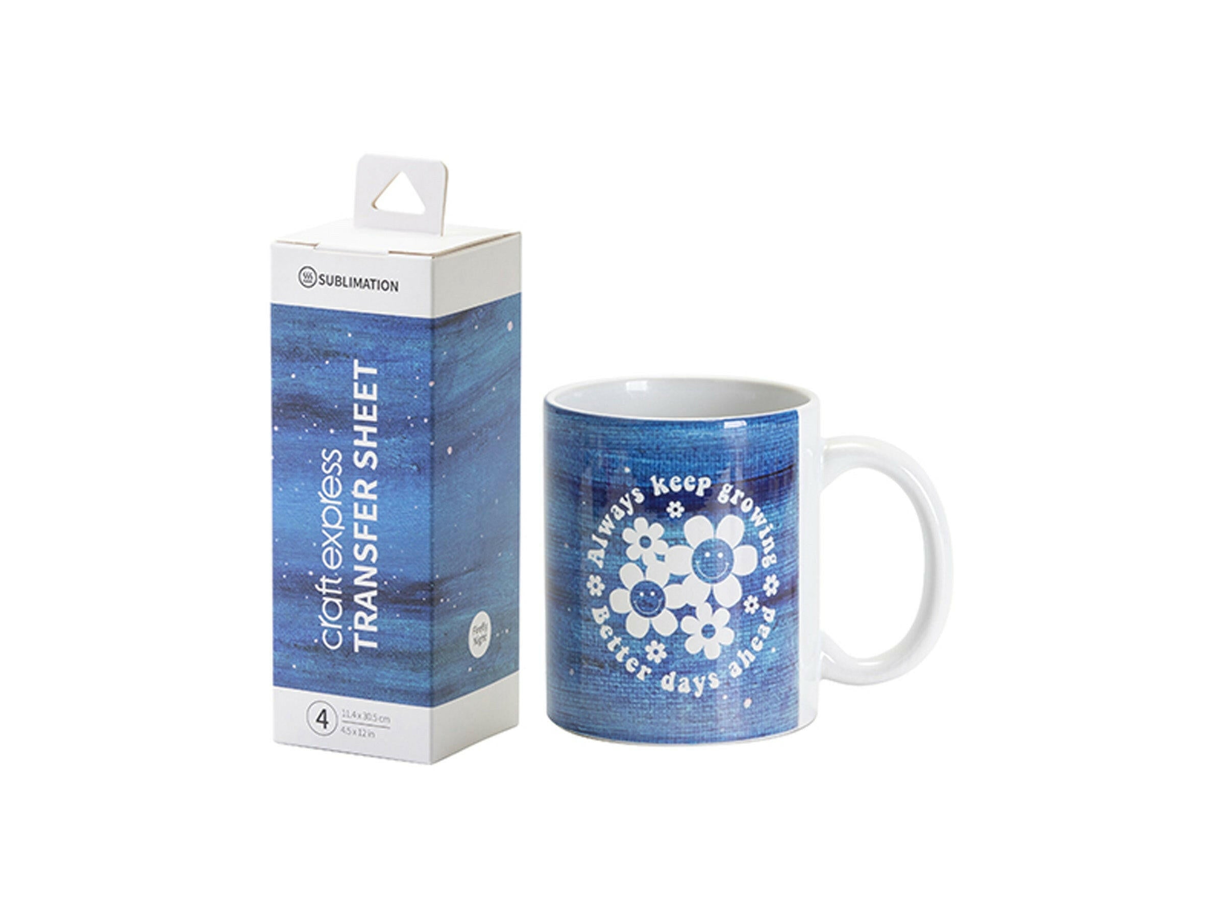 Craft Express 4 Pack 4.5x12 Sublimation Transfer Sheets.