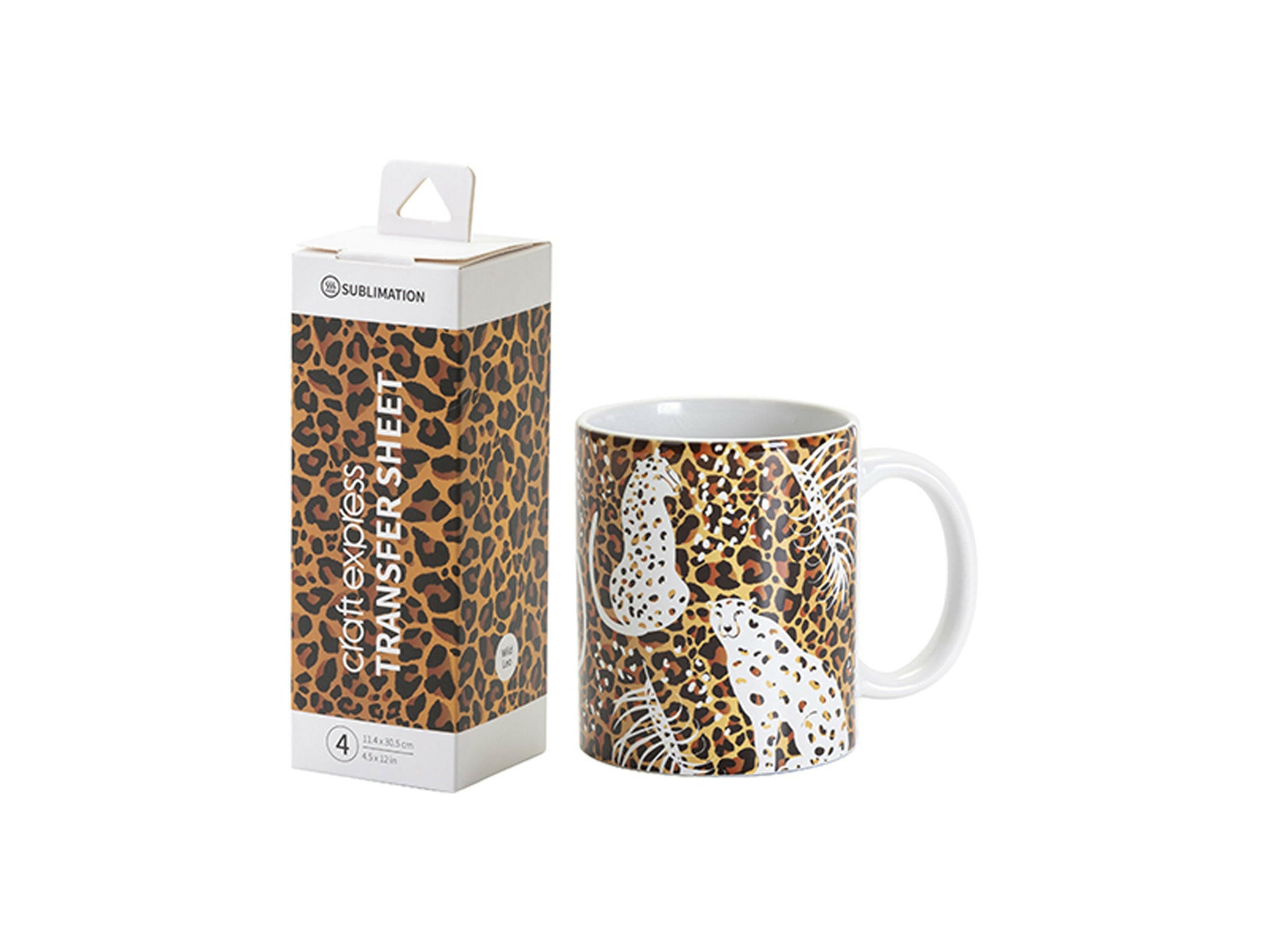 Craft Express 4 Pack 4.5x12 Sublimation Transfer Sheets.
