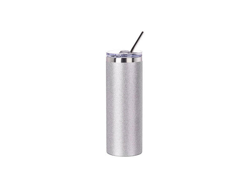 CRAFT EXPRESS 1 Pack 20oz Silver Glitter Tumbler - Sublimation - Retail Ready - Craft Express - - CRAFT EXPRESS 1 Pack 20oz Silver Glitter Tumbler - Sublimation - Retail Ready - Craft Express - Craft Supplies