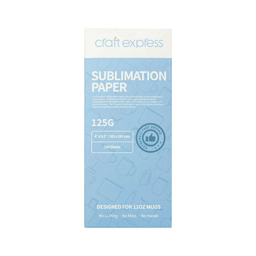 Craft Express 110 Pack Sublimation Transfer Paper.