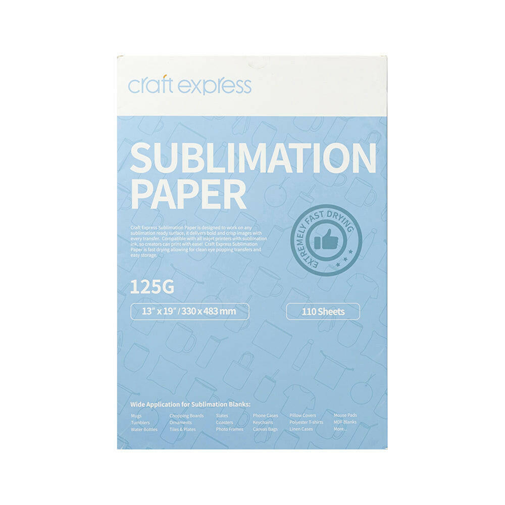Craft Express 110 Pack Sublimation Transfer Paper.