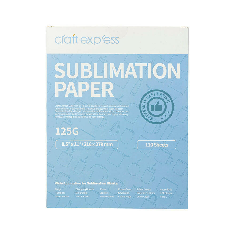 Craft Express 110 Pack Sublimation Transfer Paper.