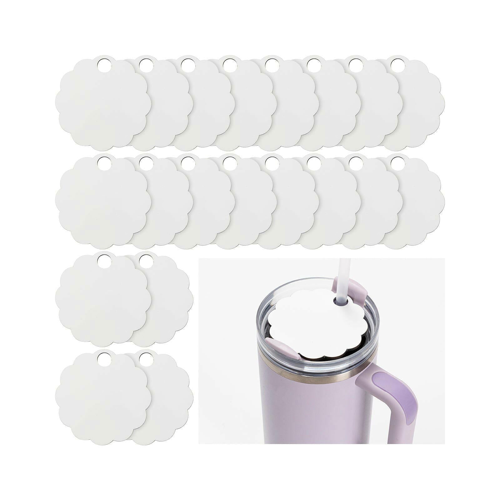 Craft Express 20 Pack 40oz Tumbler Wood Name Tags - Craft Express