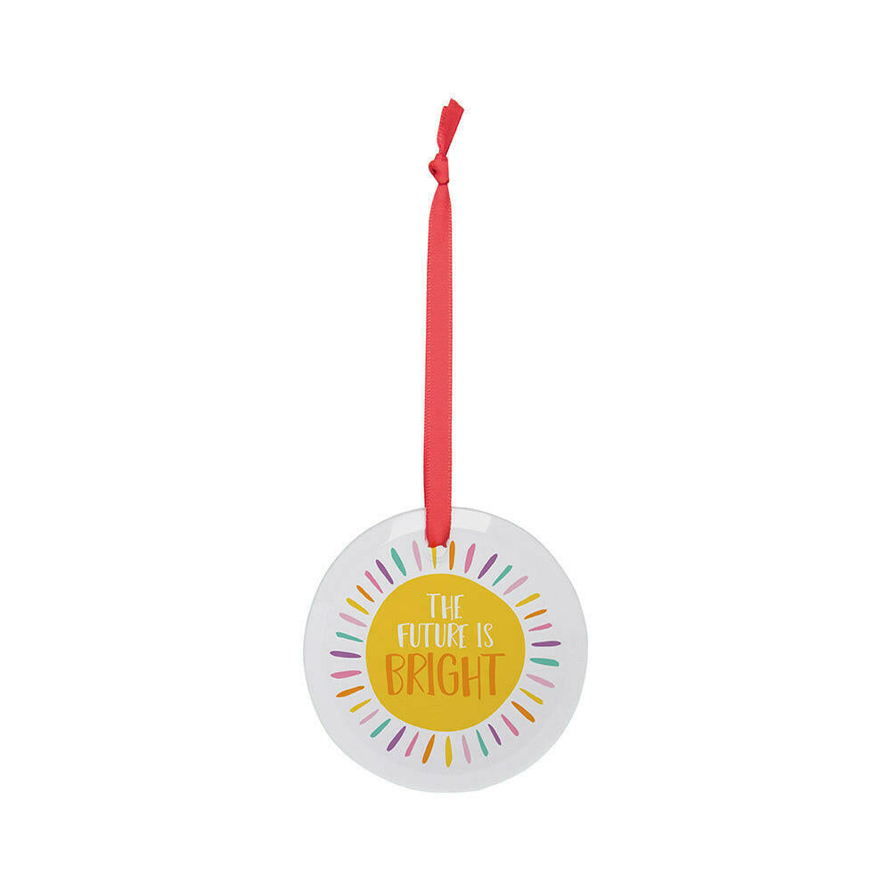 Craft Express 25 Pack 3" Circle Glass Ornaments – Sublimation Blanks with Strings.