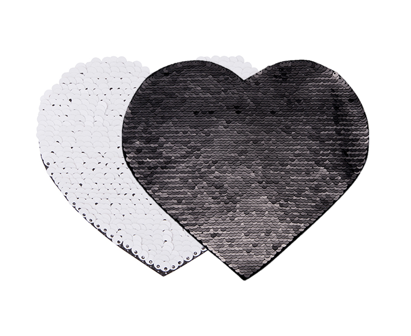 Craft Express 2 Pack Large Heart Sequin Sublimation Patches - Craft Express