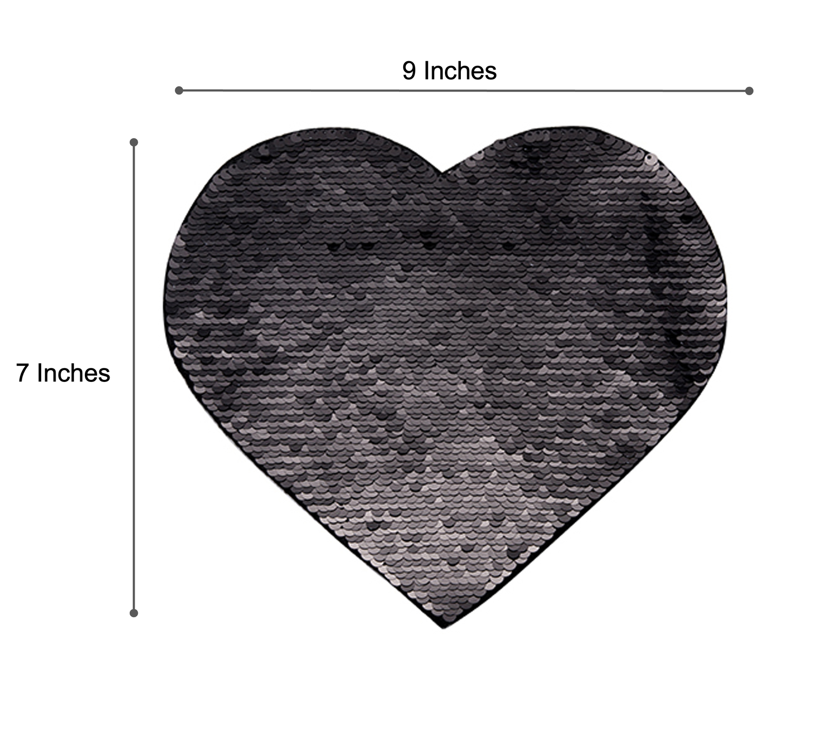 Craft Express 2 Pack Large Heart Sequin Sublimation Patches - Craft Express