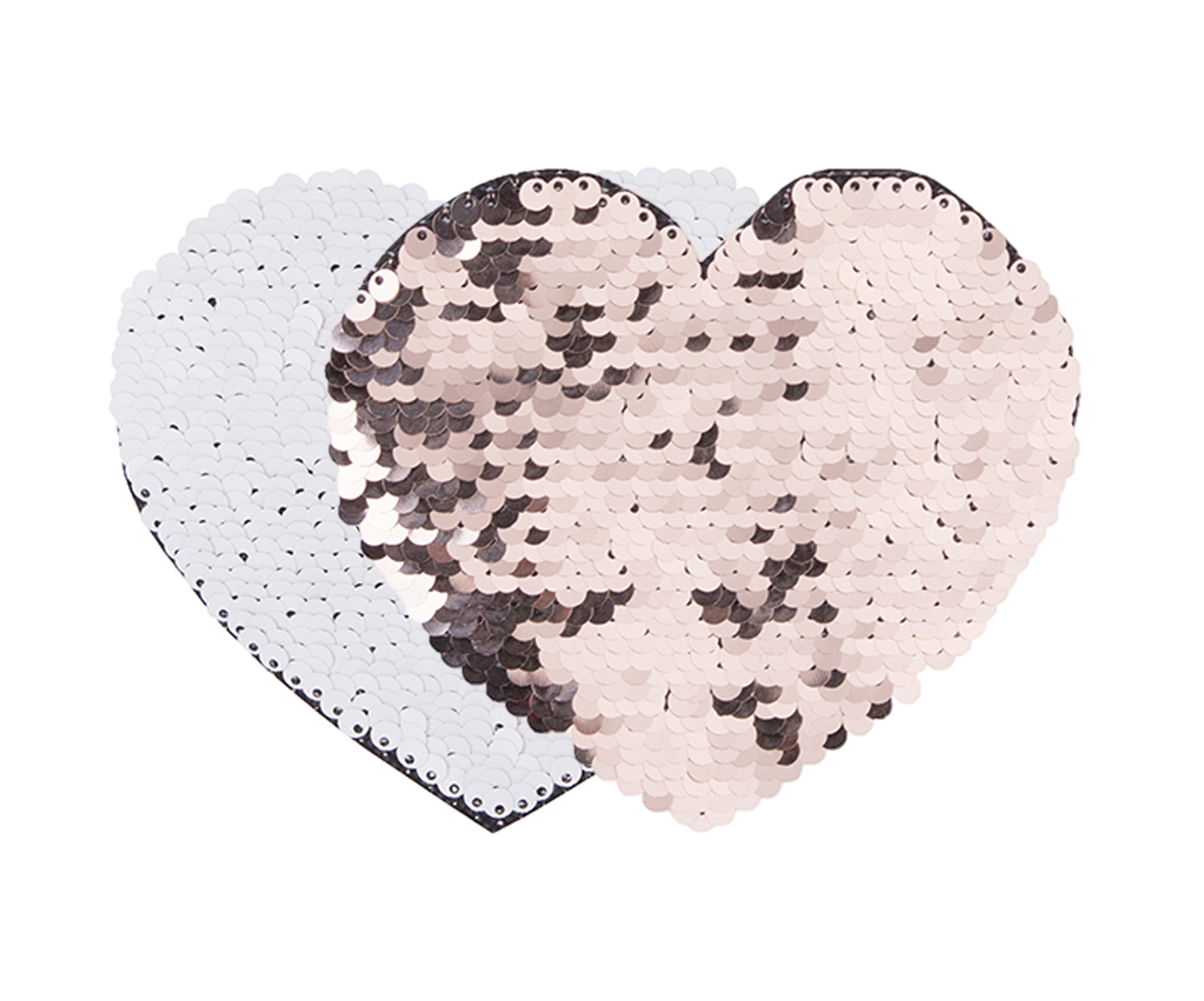 Craft Express 2 Pack Large Heart Sequin Sublimation Patches - Craft Express