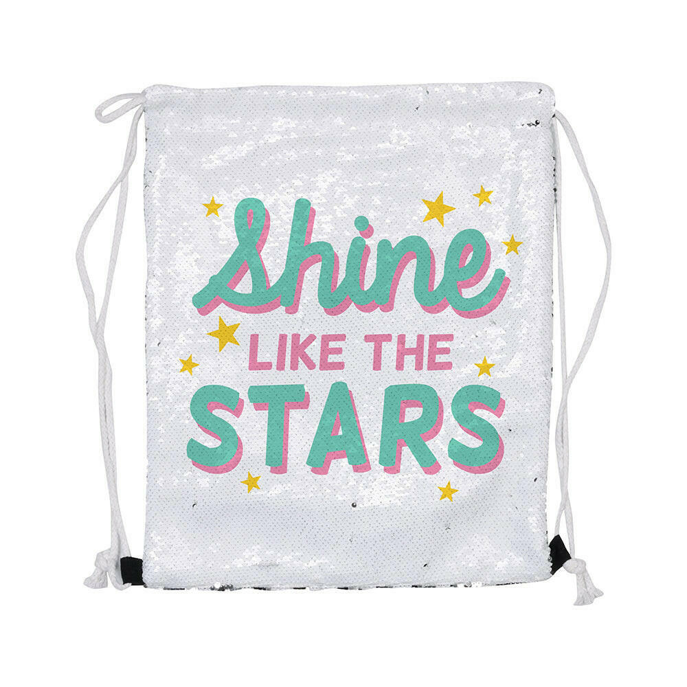 Craft Express 2 Pack Sublimation Sequin Drawstring Backpacks - Craft Express