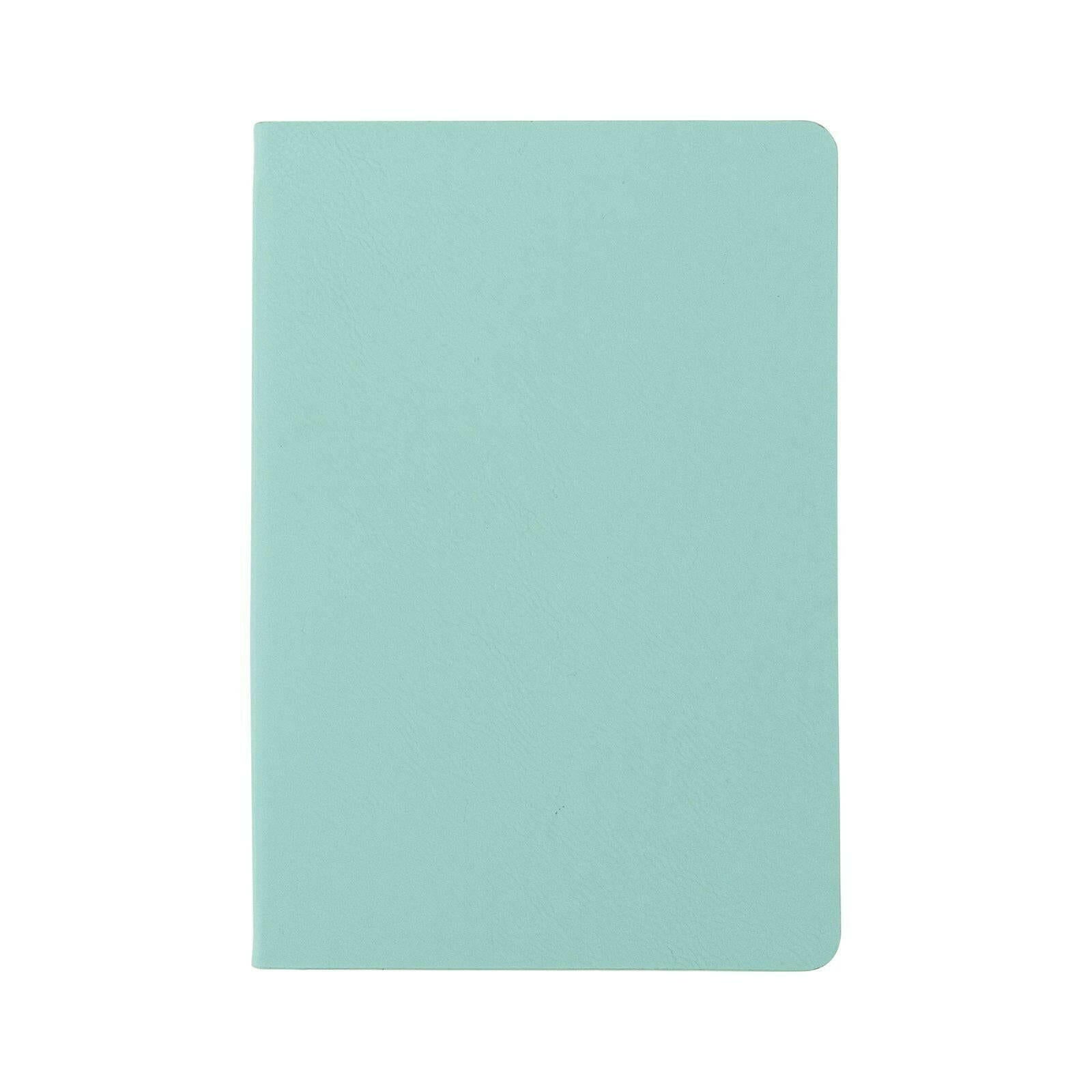 Craft Express 2 Pack Teal Engraving Vegan Leather Notebooks - Craft Express
