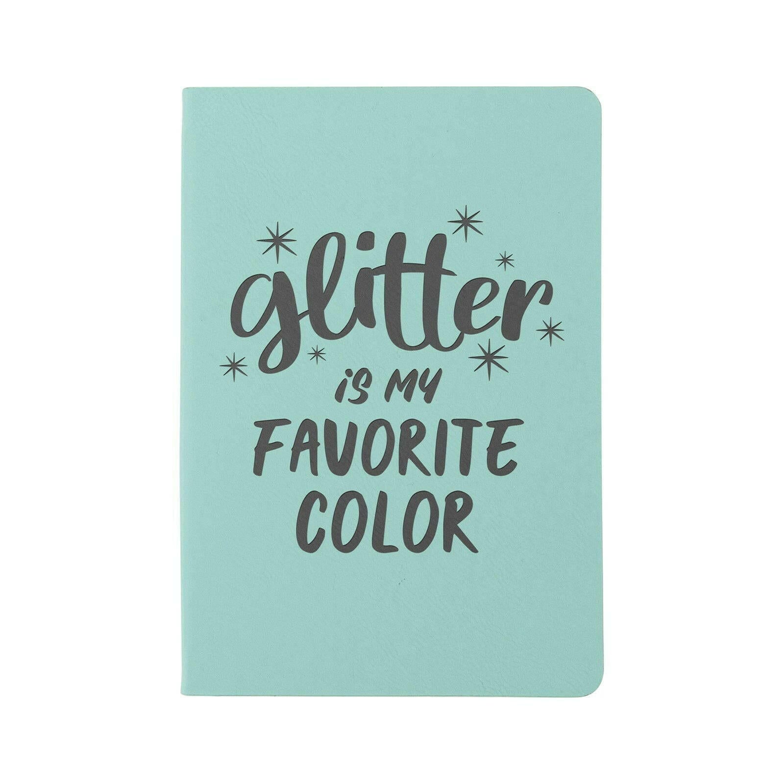 Craft Express 2 Pack Teal Engraving Vegan Leather Notebooks - Craft Express
