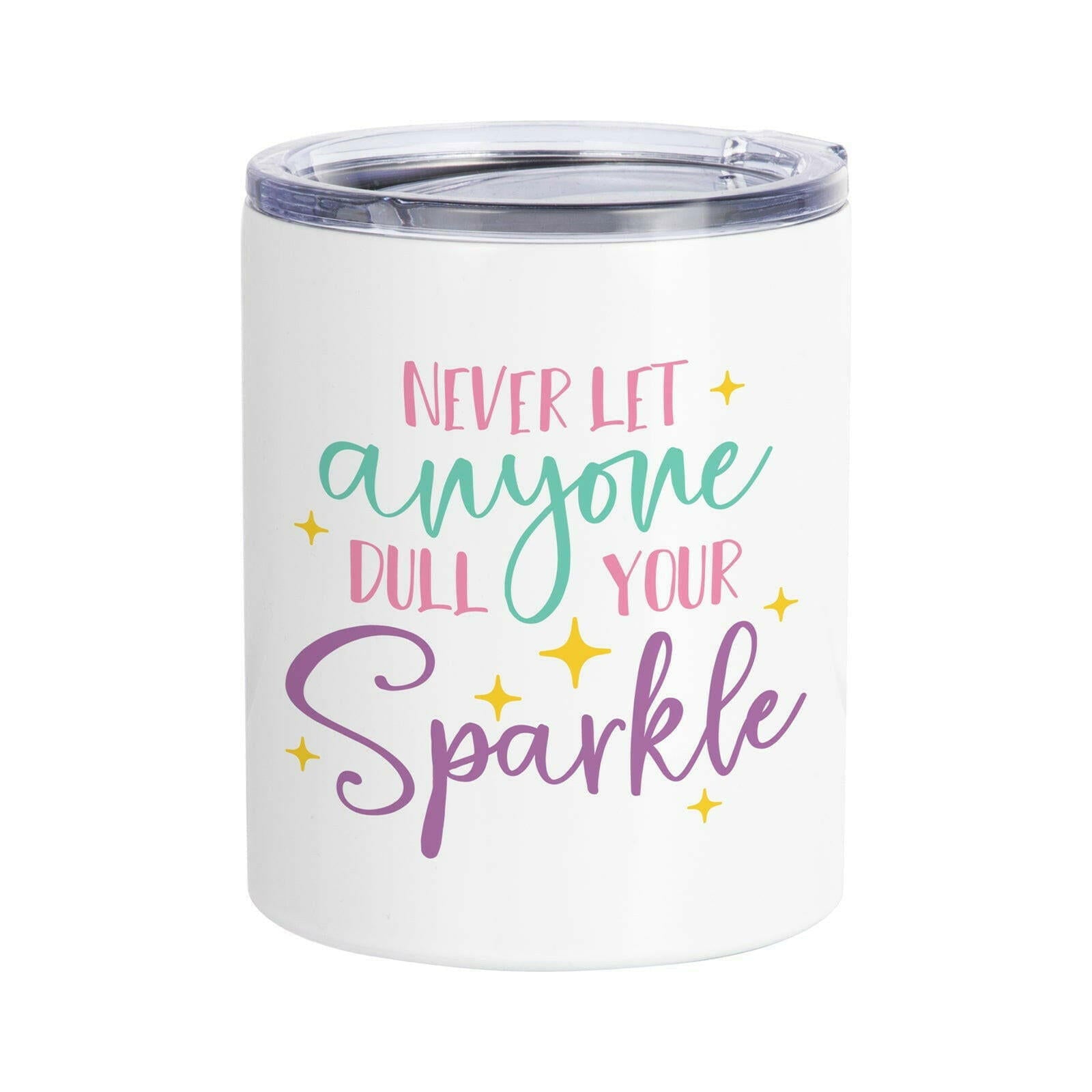 Craft Express 4 Pack 10oz Stainless Steel Sublimation Lowballs with Lids - Craft Express