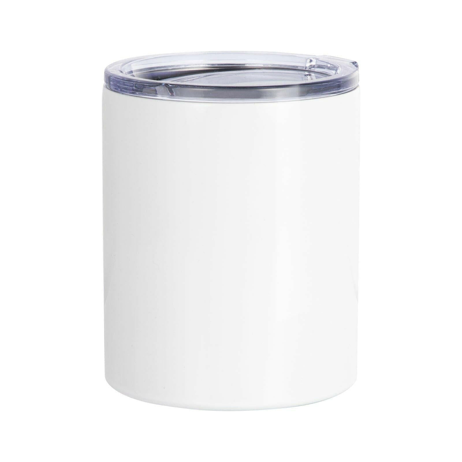 Craft Express 4 Pack 10oz Stainless Steel Sublimation Lowballs with Lids - Craft Express
