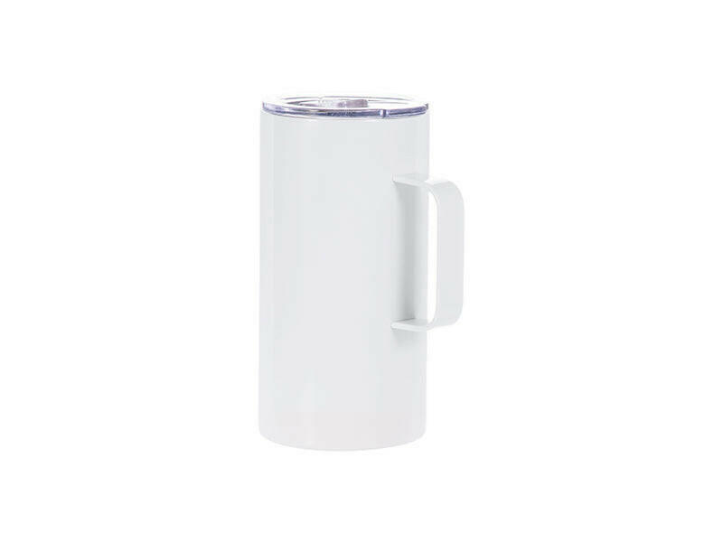 Craft Express 4 Pack 20oz Stainless Steel Sublimation Handled Mugs with Slide Lids - Craft Express