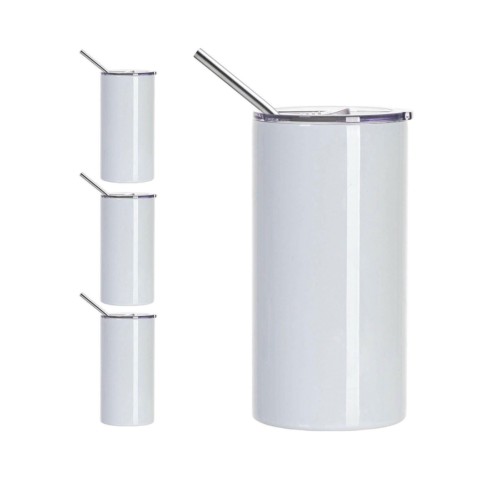 Craft Express 4 Pack 20oz Stainless Steel Sublimation Mugs with Sliding Lids - Craft Express