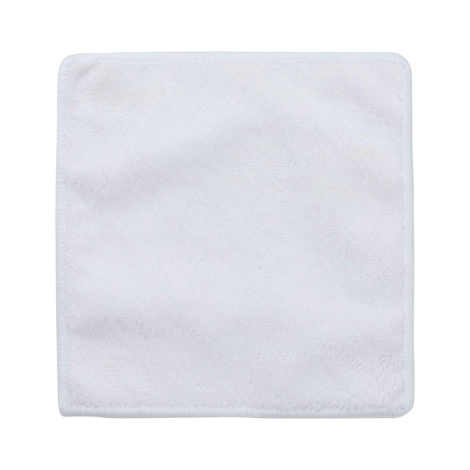 Craft Express 4-Pack White 12" Square Towels – Sublimation Microfiber Blanks.
