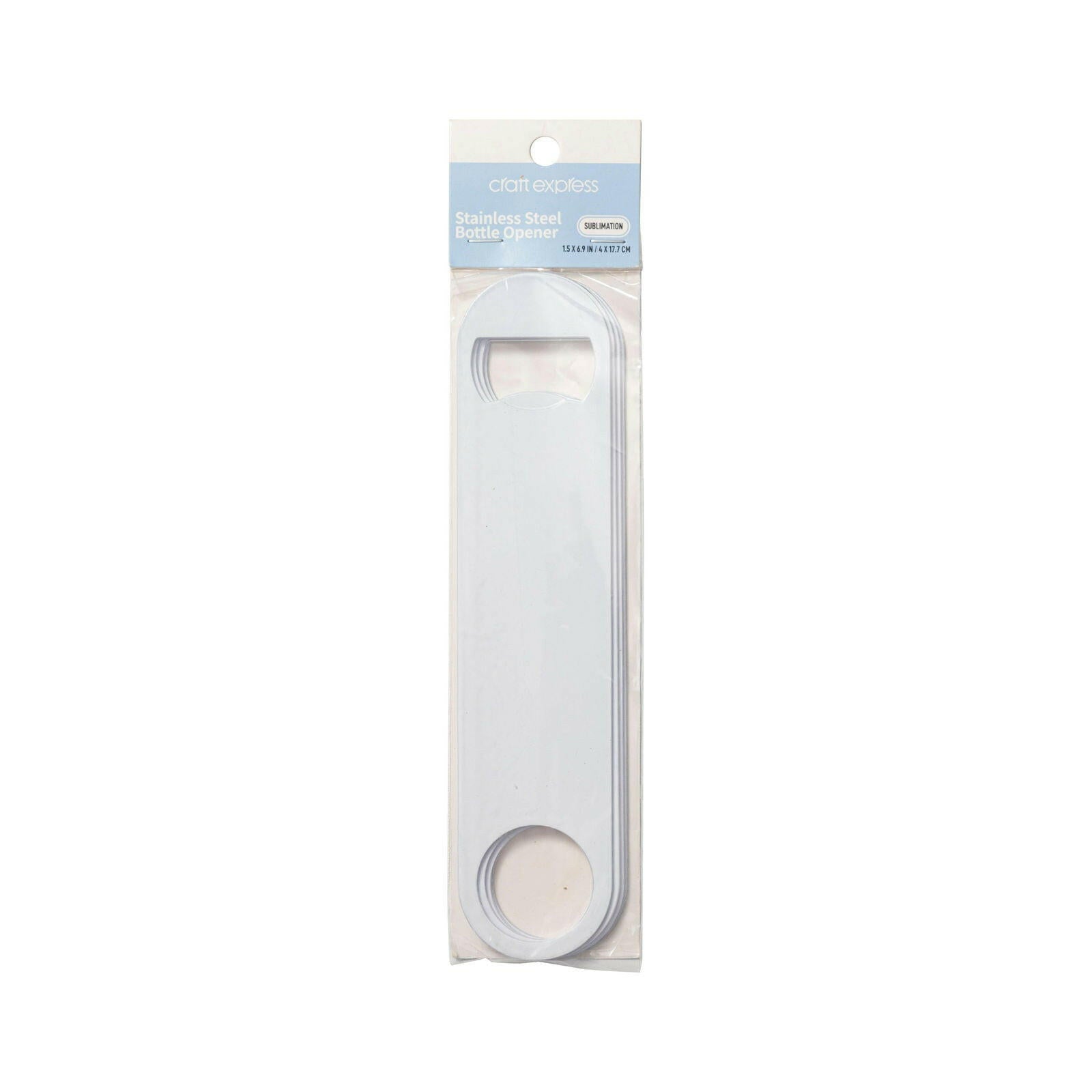 Craft Express 4-Pack White Bottle Openers – Sublimation Bar Tool Blanks.