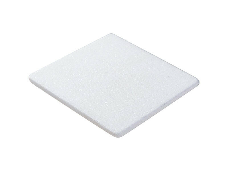 Craft Express 4 Pack Square Marble Sublimation Coasters – 4"x4" White Stone Blanks