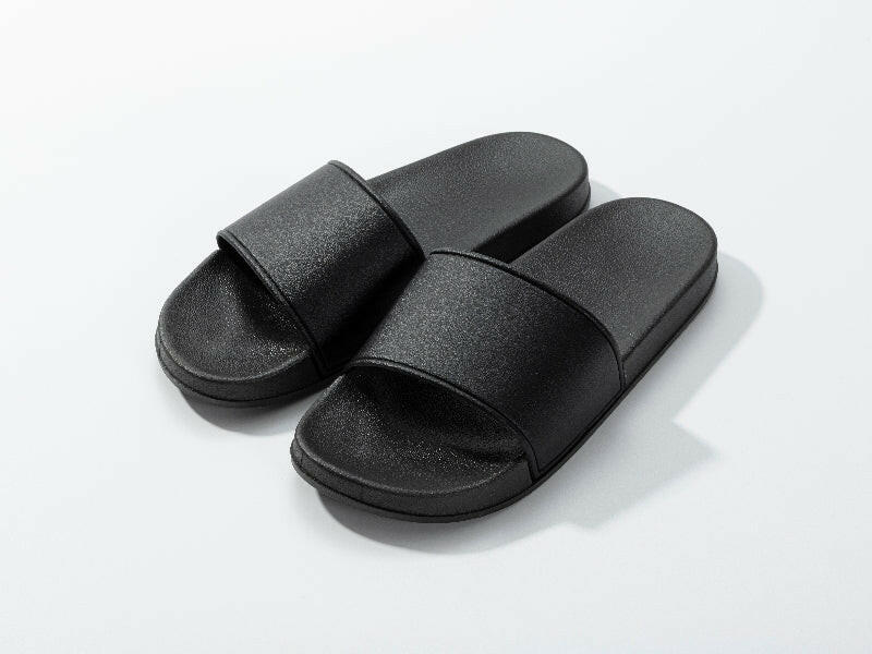 Craft Express Black DTF Sliders – Adult Size Customizable Slide Sandals.