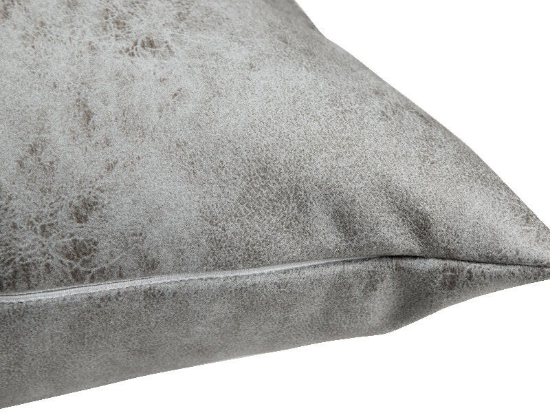Craft Express 4 Pack Grey Vegan Leather Sublimation Pillow Covers – 18"x18" with Zipper